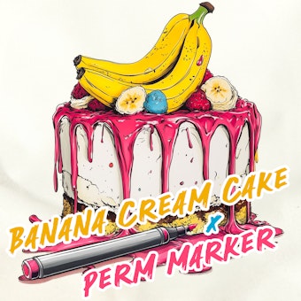 Banana Cream Cake x Perm Marker logo