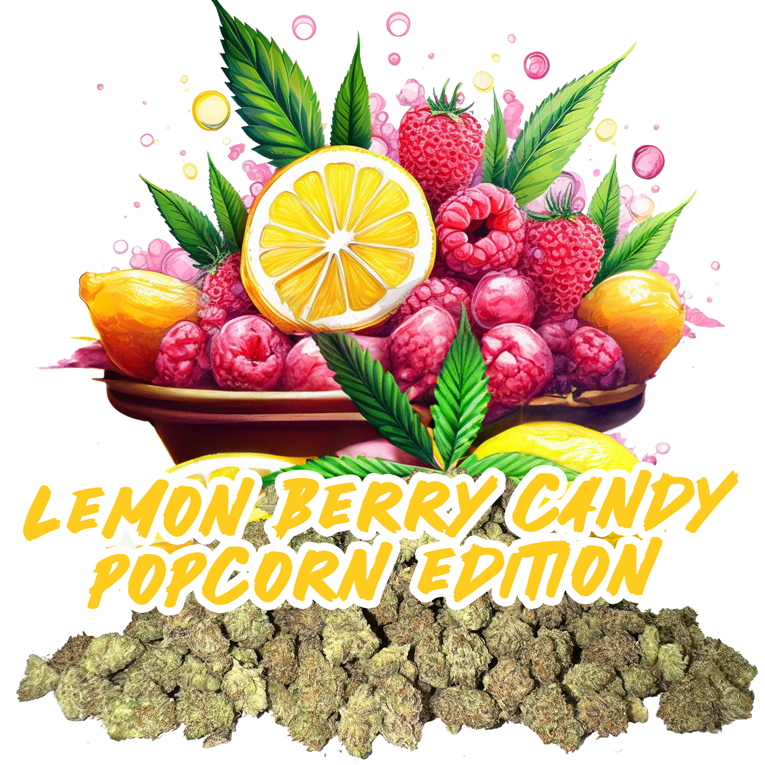 Lemon Berry Candy ( Popcorn ) Cannabis Strain Weed Delivery ogth